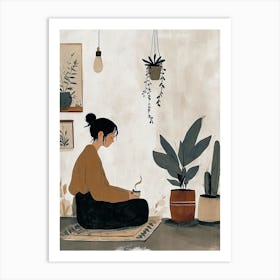 Meditation, Hygge Art Print