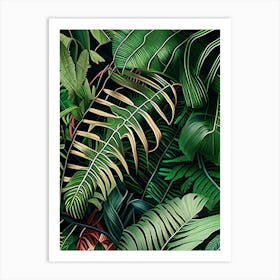 Jungle Foliage 6 Botanical Art Print