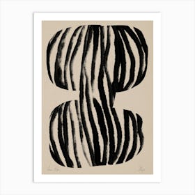 Black Stripes Object 01 Art Print