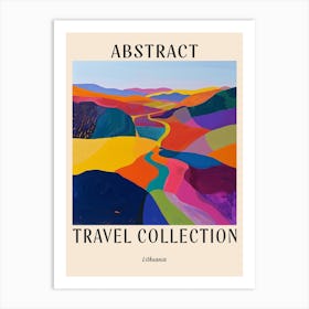 Abstract Travel Collection Poster Lithuania 3 Art Print