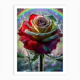 Rainbow Rose 7 Art Print