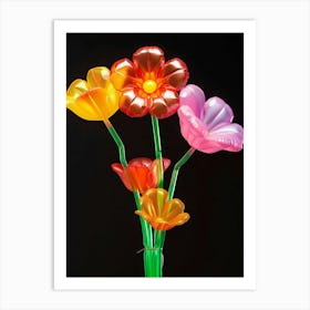 Bright Inflatable Flowers Buttercup 2 Art Print