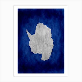 Antarctica Flag Texture Art Print