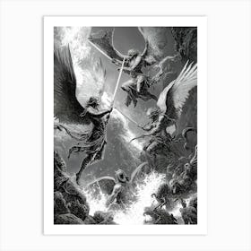 Angels And Demons 1 Art Print