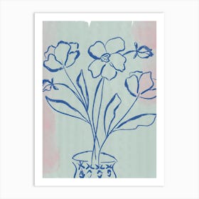 Flowers In A Vase 70 Art Print