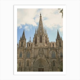 Cathedral Of Barcelona Art Print