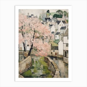 Lacock (Wiltshire) Painting 3 Art Print