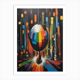 Disco Globe Art Print