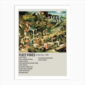 Fleet Foxes By Fleet Foxes 2008 Poster 1 Art Print