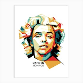 Marilyn Monroe Wpap Art Print