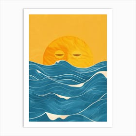 Sun Over The Ocean Art Print