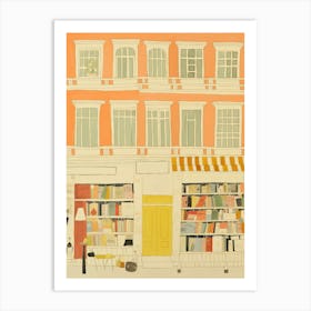 Madrid The Book Nook Pastel Colours 3 Art Print