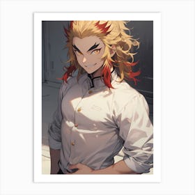 Demon Slayer Kyojuro Rengoku (36) 1 Art Print