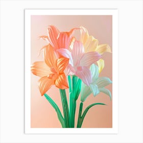 Dreamy Inflatable Flowers Amaryllis 6 Art Print