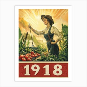 Aihrgdesign A Vintage Wartime Poster Promoting Victory Garden F23ea4e9 6f85 4562 93fb F882be839781 1 Art Print