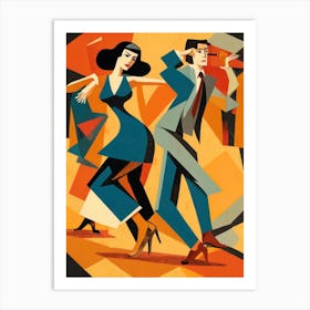 Latin Dancers Art Print