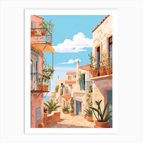 Paphos Cyprus 5 Illustration Art Print