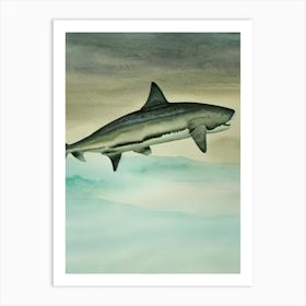 Basking Shark II Storybook Watercolour Art Print