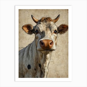 Cow Portrait Art Print