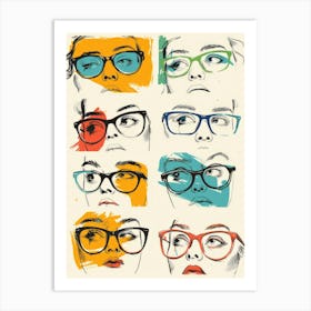 Eyeglasses Art Print