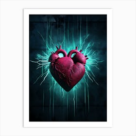 Abstract Heart Art Print