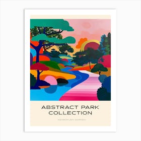 Abstract Park Collection Poster Kenrokuen Garden Kanazawa Japan 3 Art Print