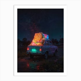 Car At Night 1 Art Print