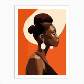 Portrait Of African American Woman 1 Art Print
