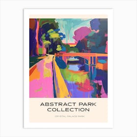 Abstract Park Collection Poster Crystal Palace Park London 3 Art Print