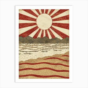 Japanese Sun 2 Art Print