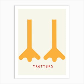 Duck Feet Trotters Kids Room Art Print