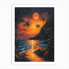 Hawaiian Sunset Art Print