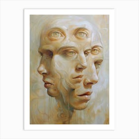 Three Heads Art Print