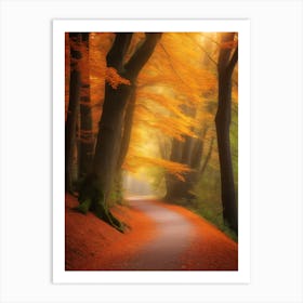 Autumn Path Art Print