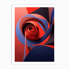 Abstract Rose Art Print