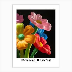 Bright Inflatable Flowers Poster Asters 4 Art Print