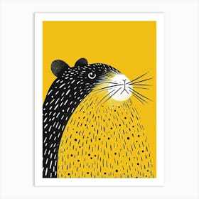 Yellow Guinea Pig 1 Art Print