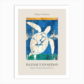 Sea Turtle 2 Matisse Inspired Exposition Animals Poster Art Print