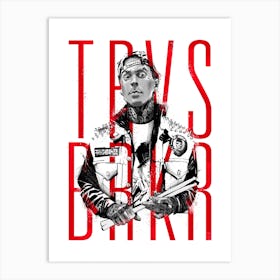 Travis Barker Blink Art Print