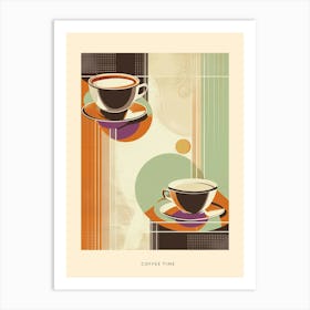 Coffee Time Art Deco Poster Art Print