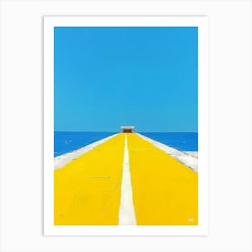 Yellow Pier Art Print