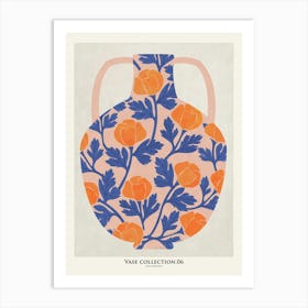 Vase orange flowers Collection Art Print