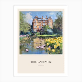 Holland Park London Vintage Cezanne Inspired Poster Art Print