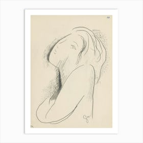 Study Of A Girl, Mikuláš Galanda Art Print