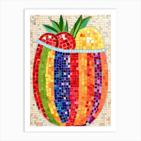 Mosaic Bowl Art Print