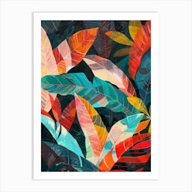 Tropical Leaves 122 Art Print