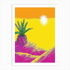 Pineapple In The Desert Art Print