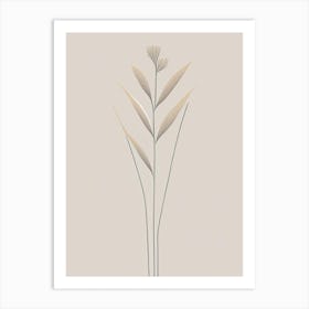 Psyllium Herb Simplicity Art Print