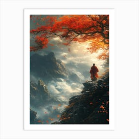 Buddhist Monk Art Print