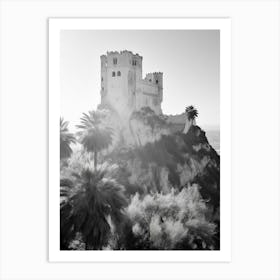 Tropea, Italy, Black And White Photography 3 Art Print